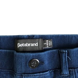 Betabrand Women's Sz SP Skinny Leg Classic Yoga Denim Pants Stretch Blue